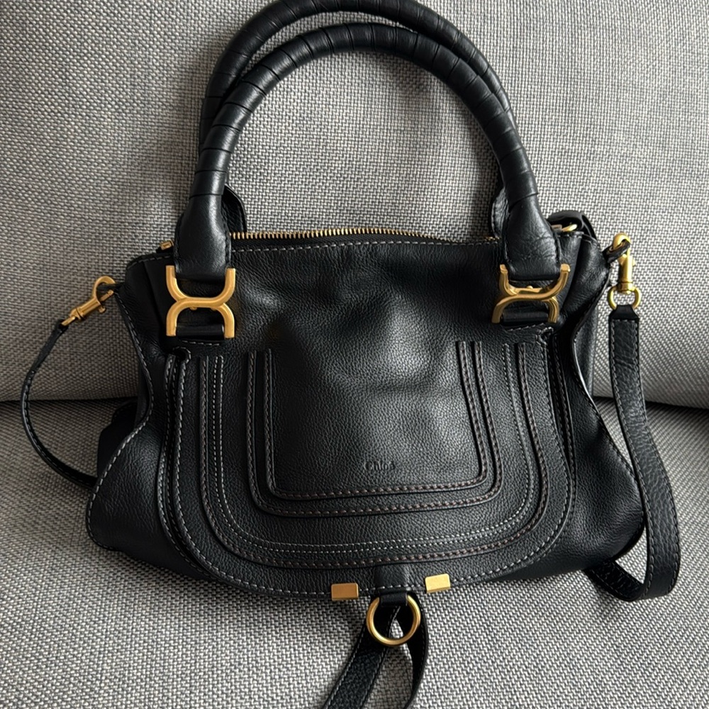 Chloe Medium Marcie Leather Satchel